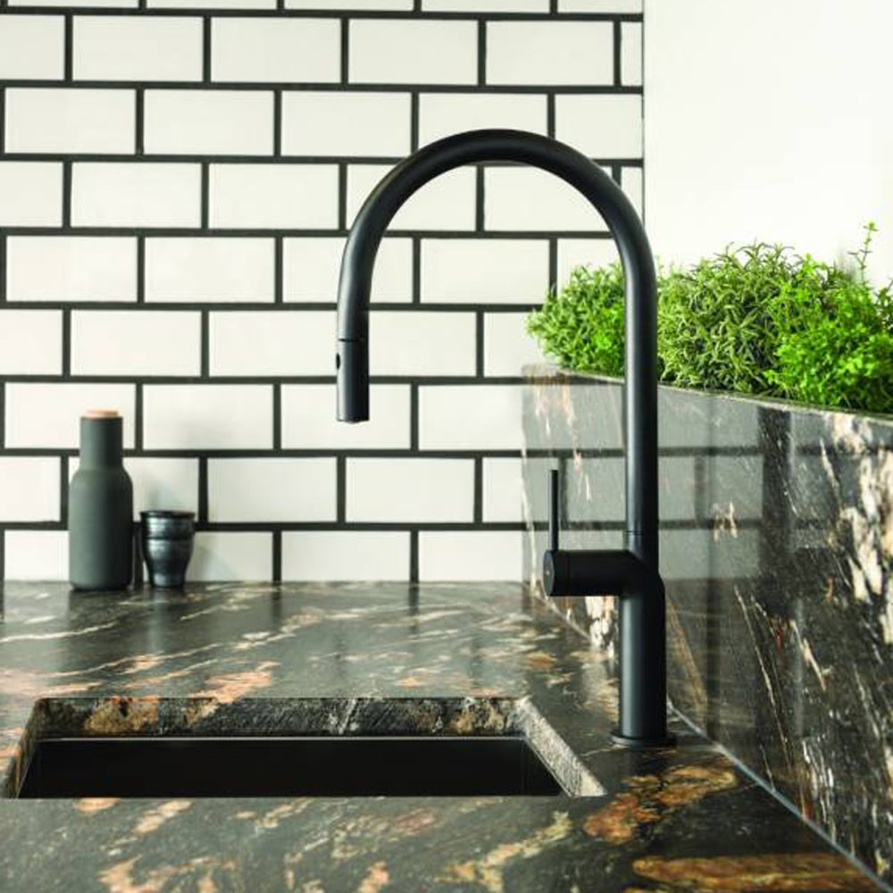 Abode Tubist Pull Out Single Lever Kitchen Sink Tap