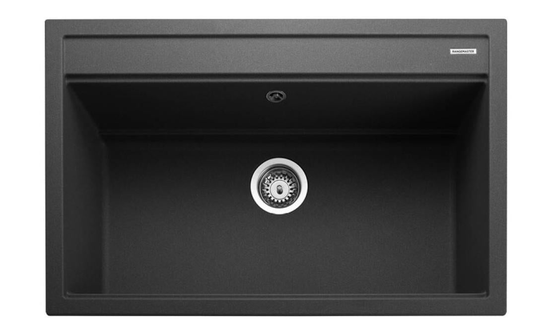 Rangemaster Prato Inset Mount Single Bowl Granite Kitchen Sink