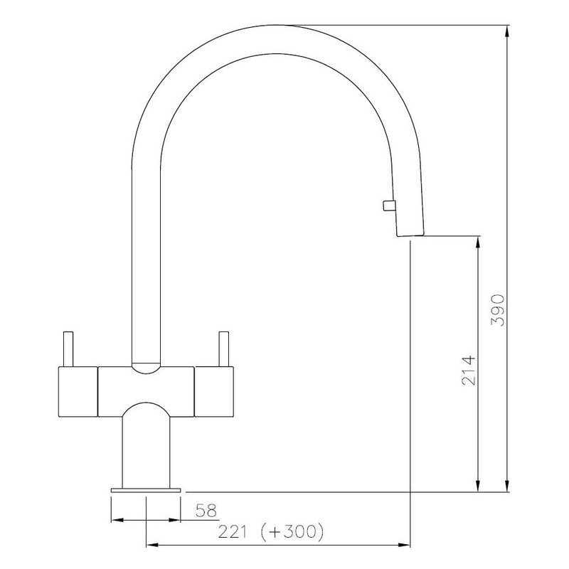 Abode Hesta Pull Out Mixer Tap