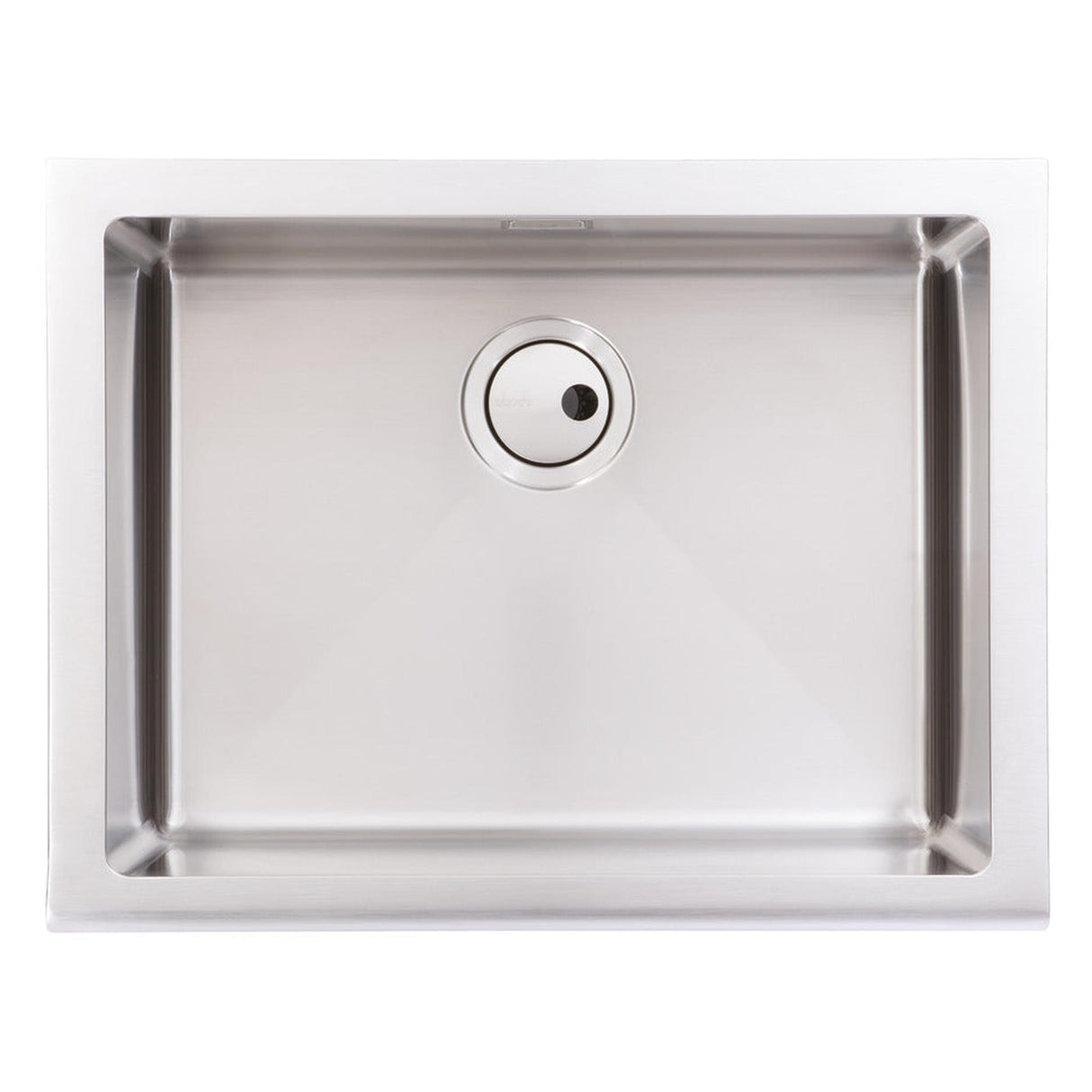 Abode Belfast Mount Single Bowl Kitchen Sink For 600mm Cabinet in Stainless Steel Front View