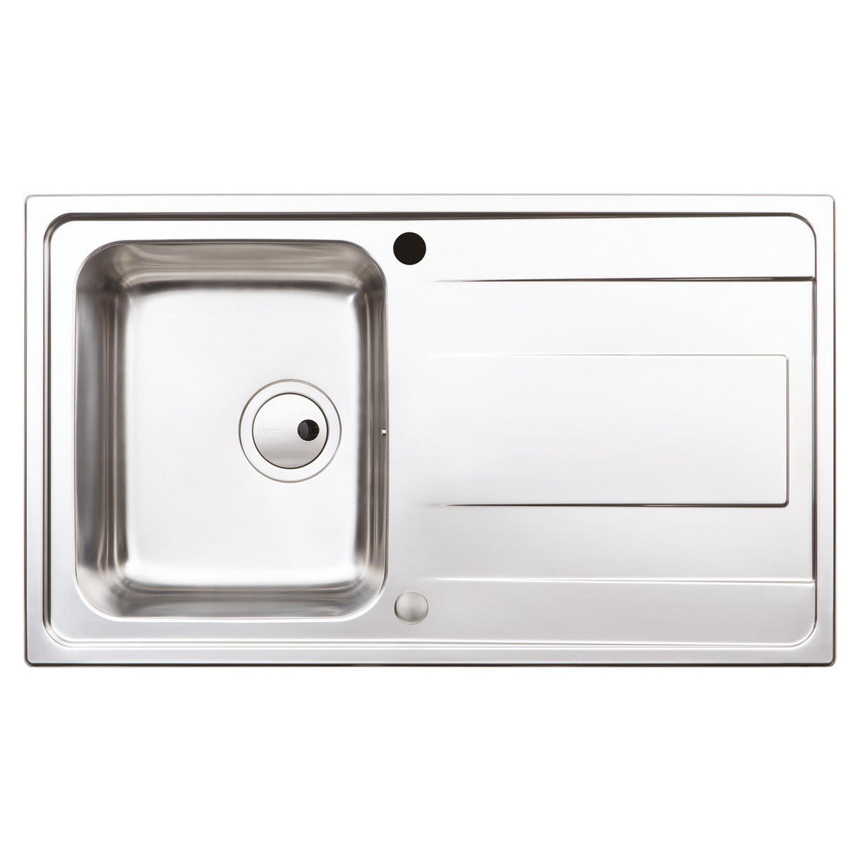 Abode Ixis Inset Mount Single Bowl Kitchen Sink For 450mm Cabinet in Stainless Steel 56990452