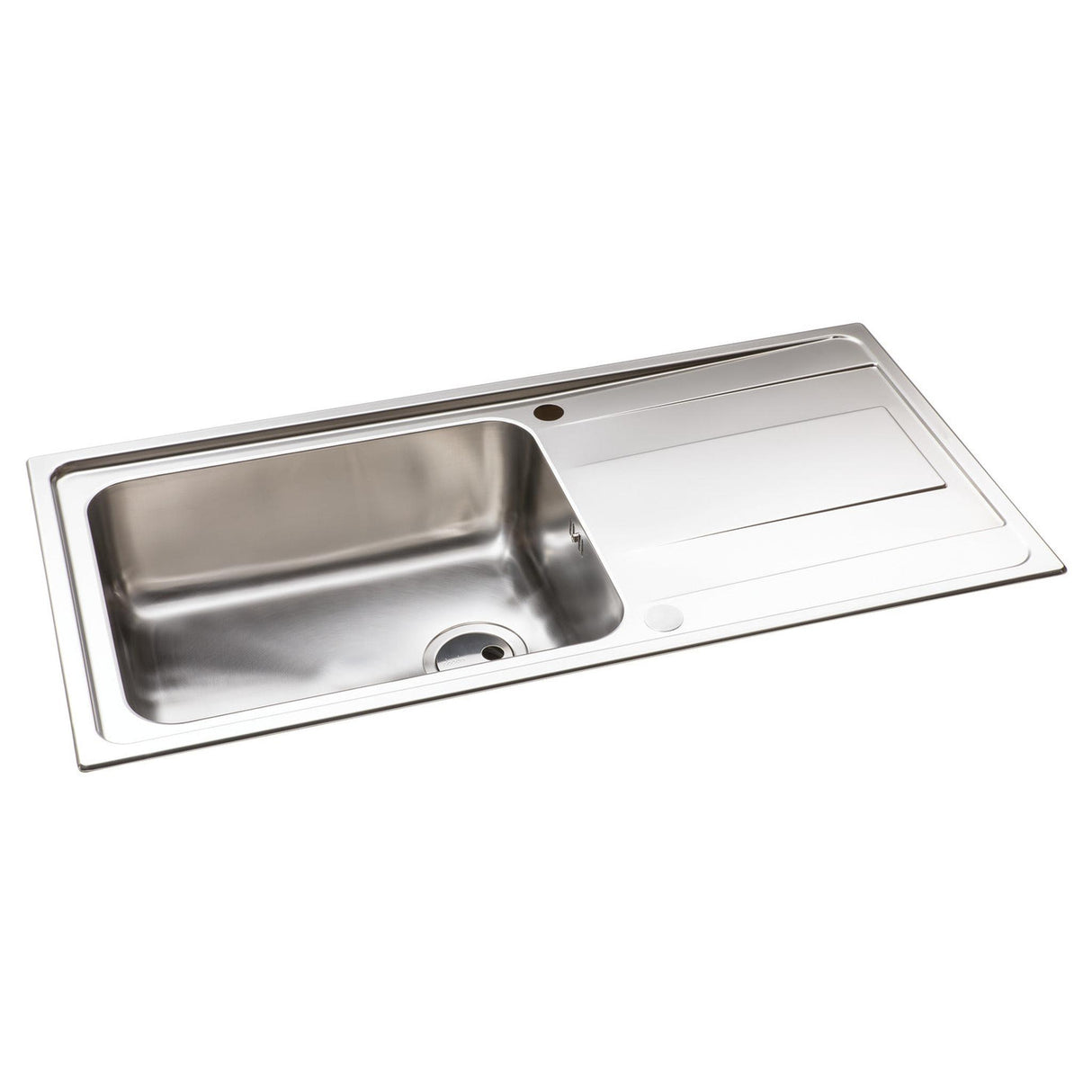 Abode Ixis Inset Mount Single Bowl Kitchen Sink For 600mm Cabinet in Stainless Steel 56990453 1