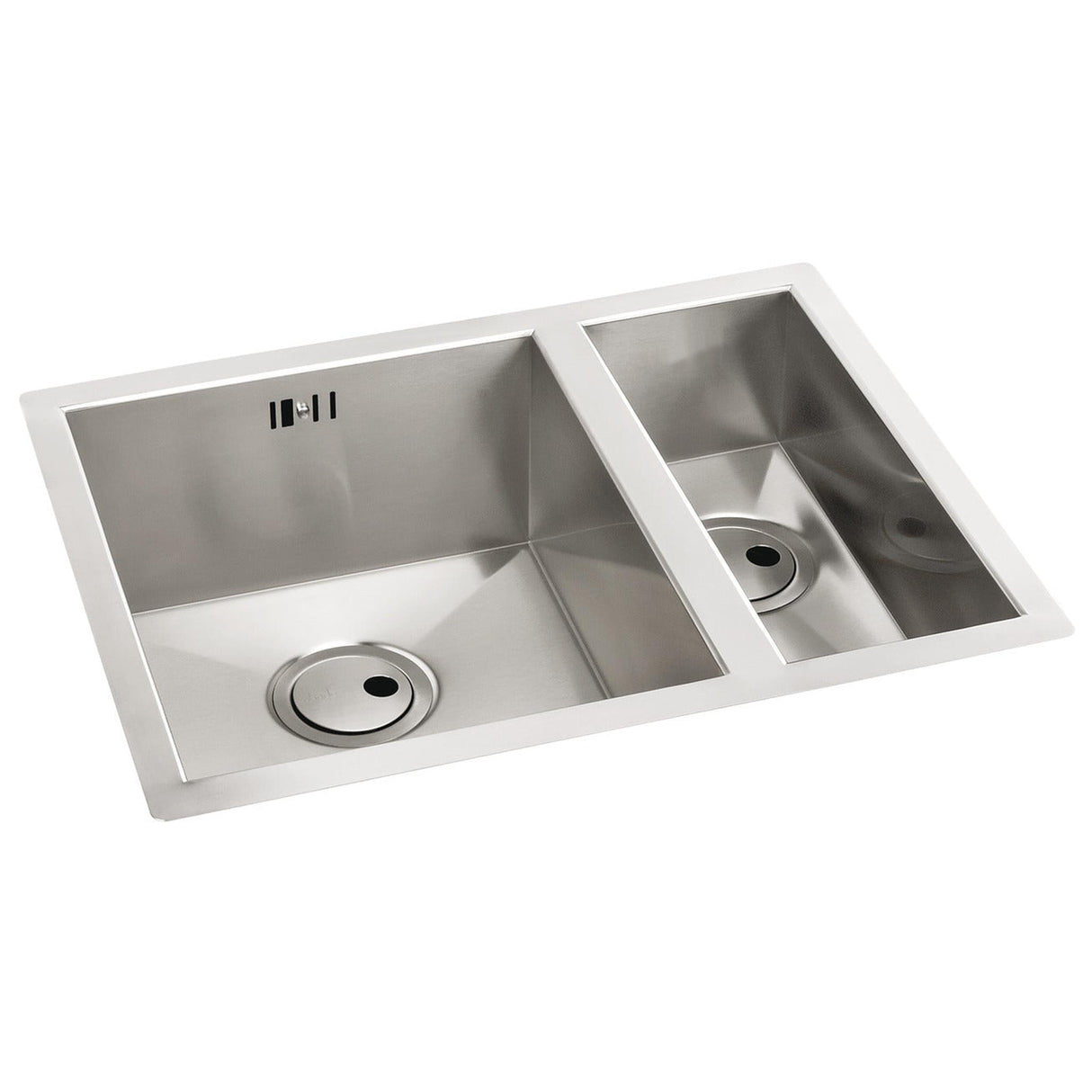 Abode Matrix R0 Undermount One and Half Bowl Kitchen Sink For 600mm Cabinet in Stainless Steel
Brushed Left