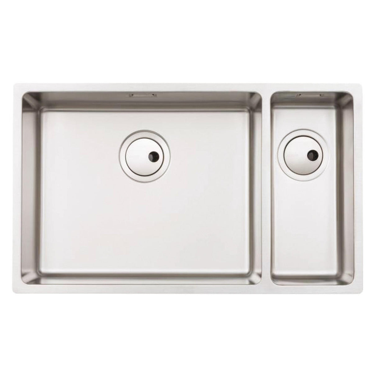 Abode Matrix R15 Undermount Inset Mount One and Half Bowl Kitchen Sink For 800mm Cabinet in Stainless Steel Brushed 57745142