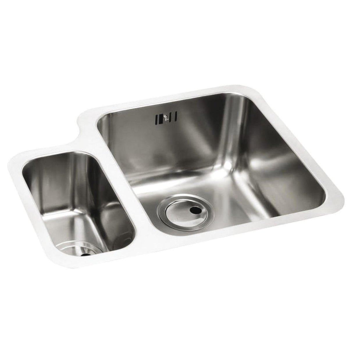 Abode Matrix R50 Undermount One and Half Bowl Kitchen Sink For 600mm Cabinet in Stainless Steel Brushed 57745161 1