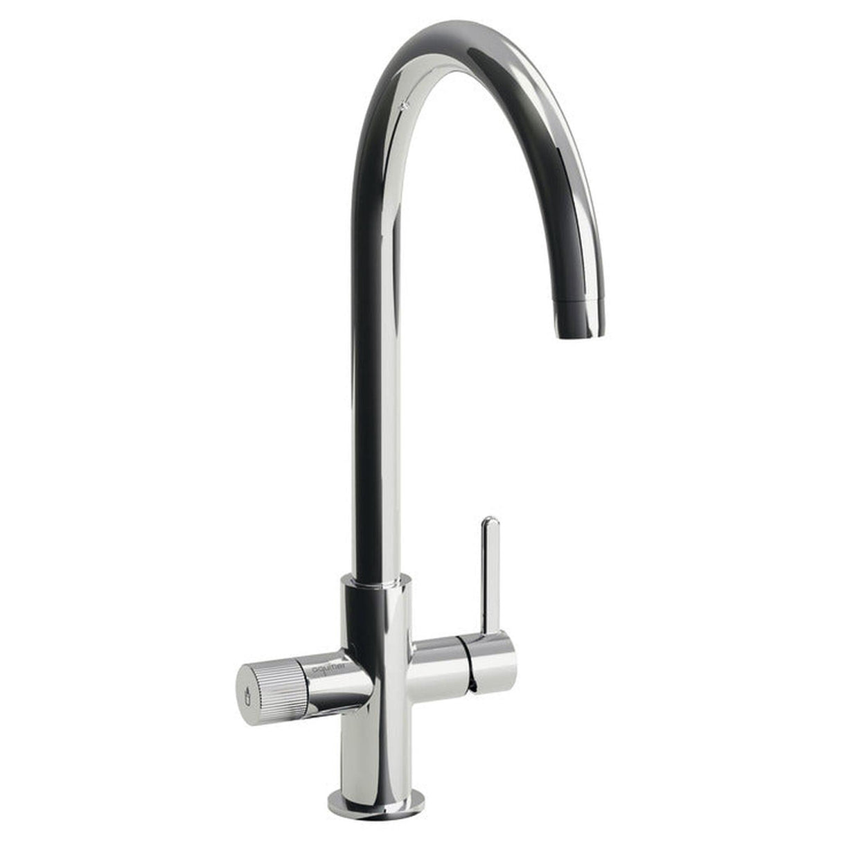 Abode Puria Aquifier C-Spout Cold and Filtered Water Tap With Single Lever Polished Chrome 56996240