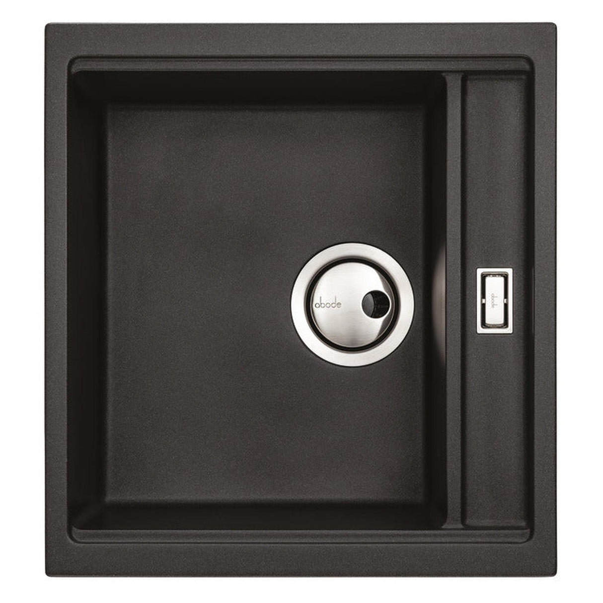 Abode Synchronist Undermount Inset Mount One And Quater Bowl Kitchen Sink Accessories For 450mm Cabinet in Composite Black Metallic 56990477
