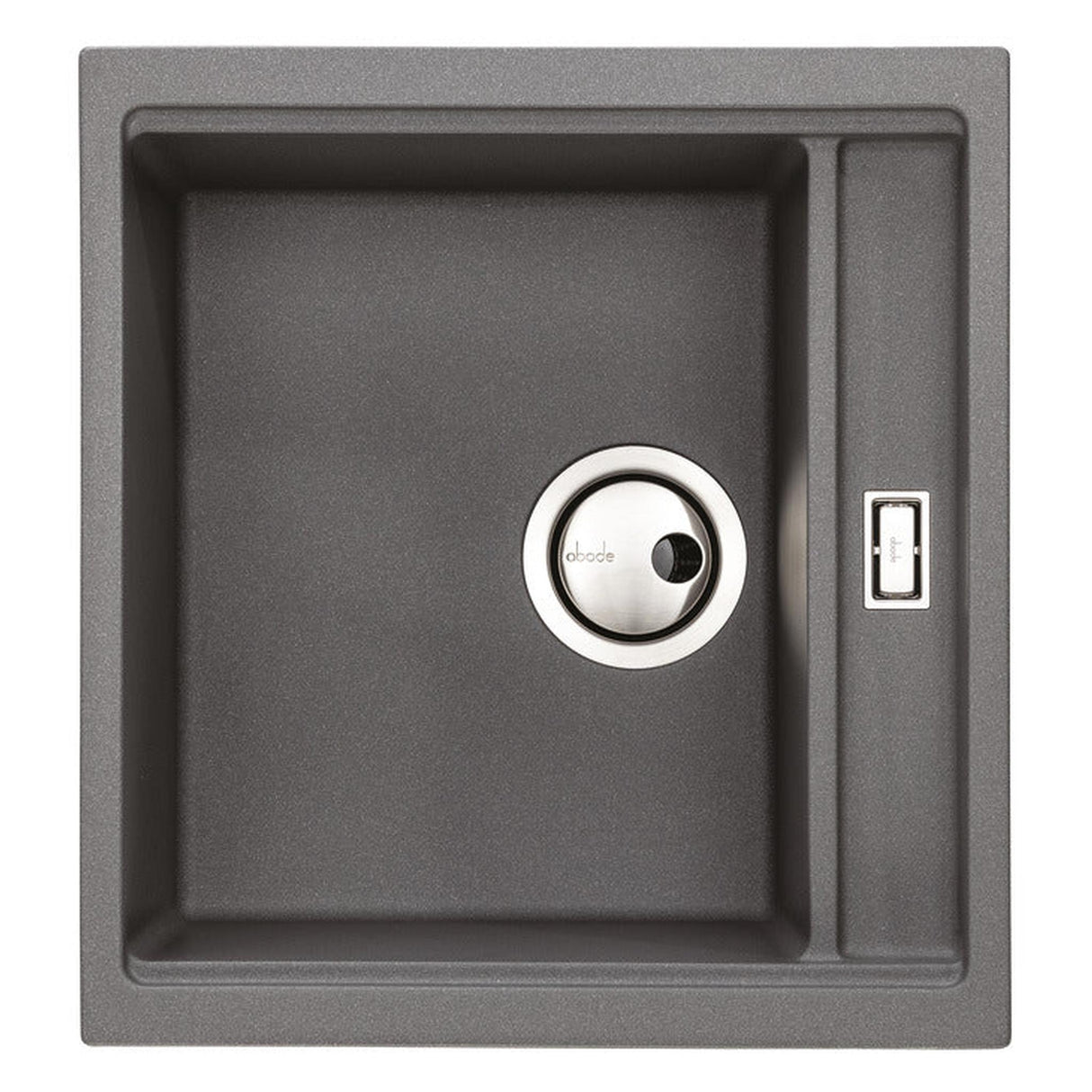 Abode Synchronist Undermount Inset Mount One And Quater Bowl Kitchen Sink Accessories For 450mm Cabinet in Composite Light Grey Metallic 56990515