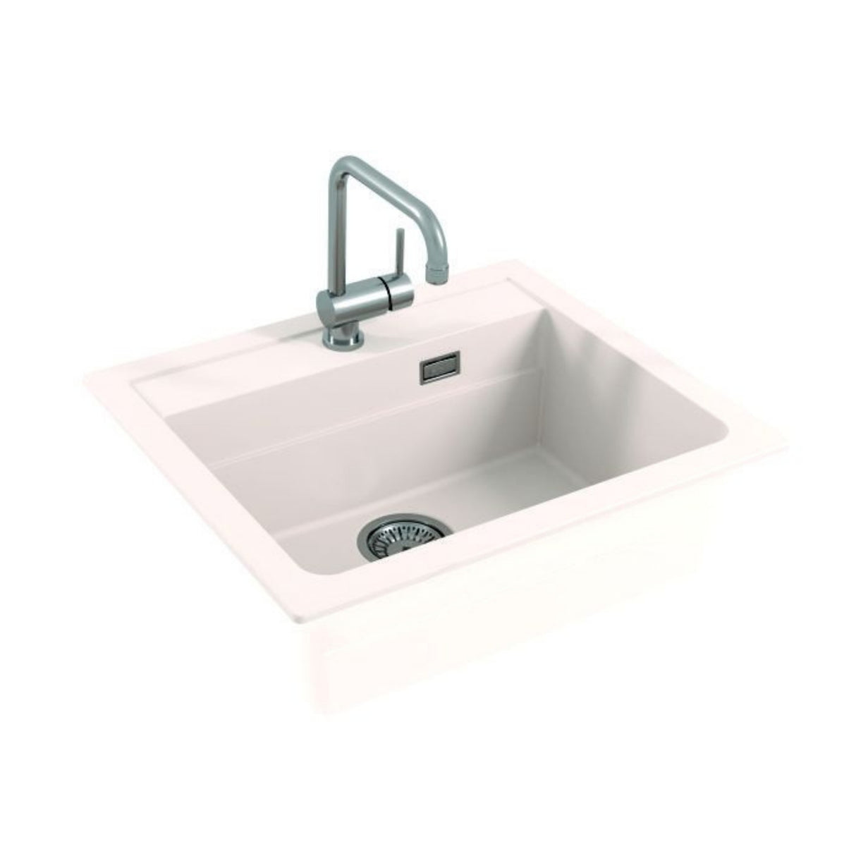 Alveus Atrox 30 Sink for 600-800mm Cabinet in Single Bowl Side View