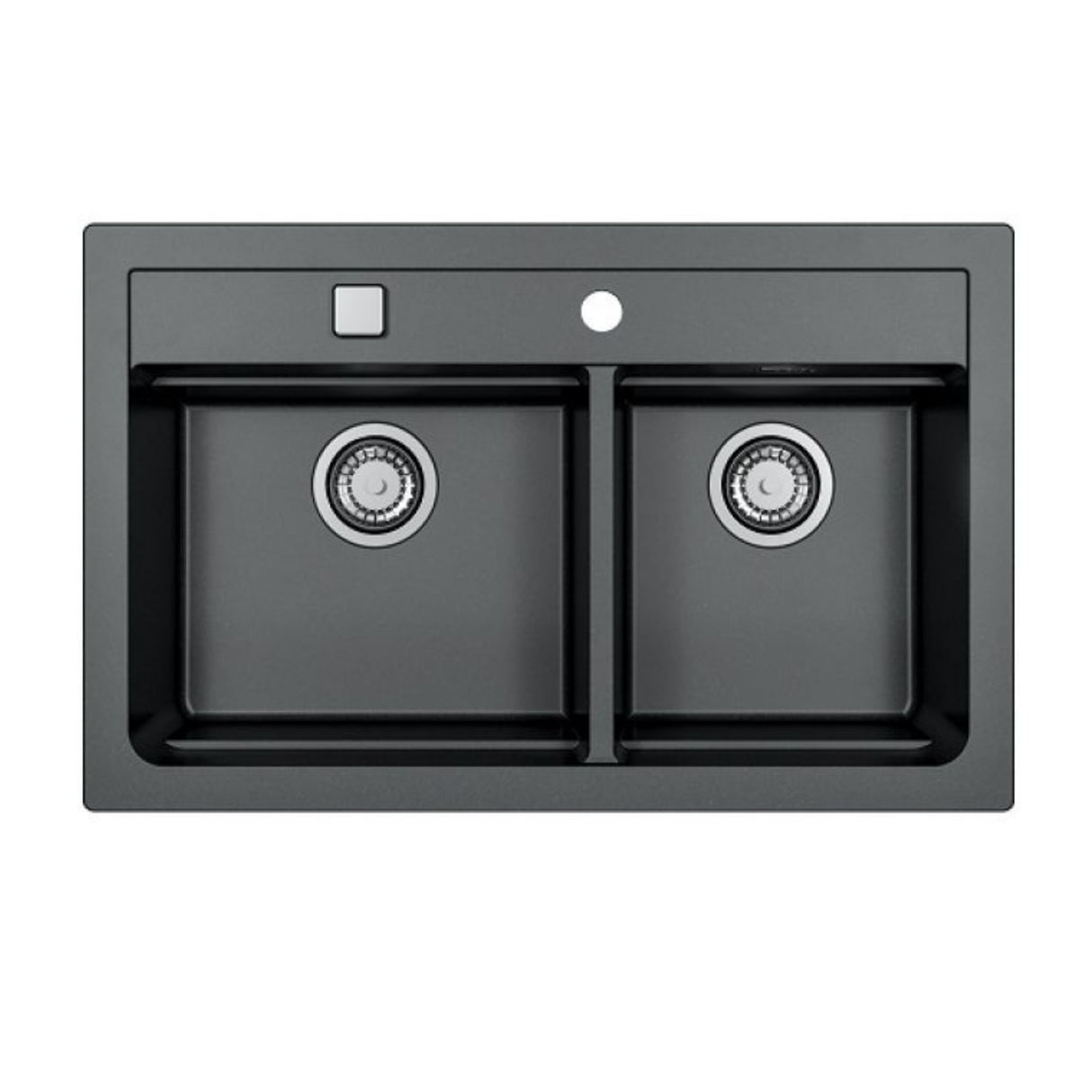 Alveus Atrox 50 Undermount Sink for 800-900mm Cabinet in Double Bowl Carbon