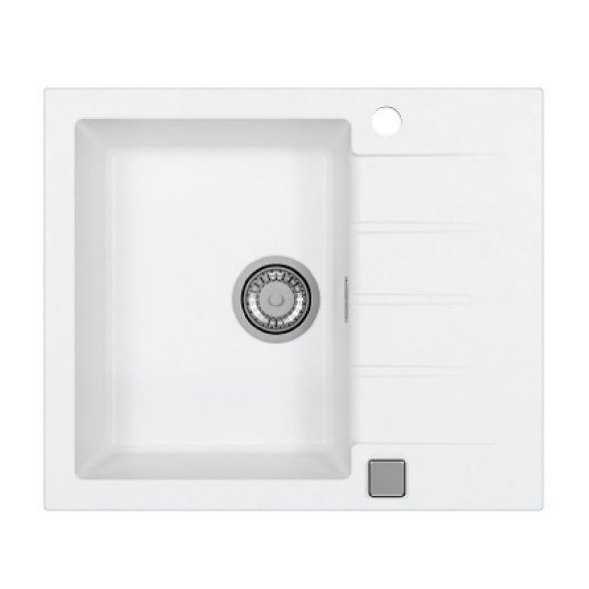 Alveus Cadit 10 Inset Sink for 450mm Cabinet in Single Bowl Single Drainer Arctic