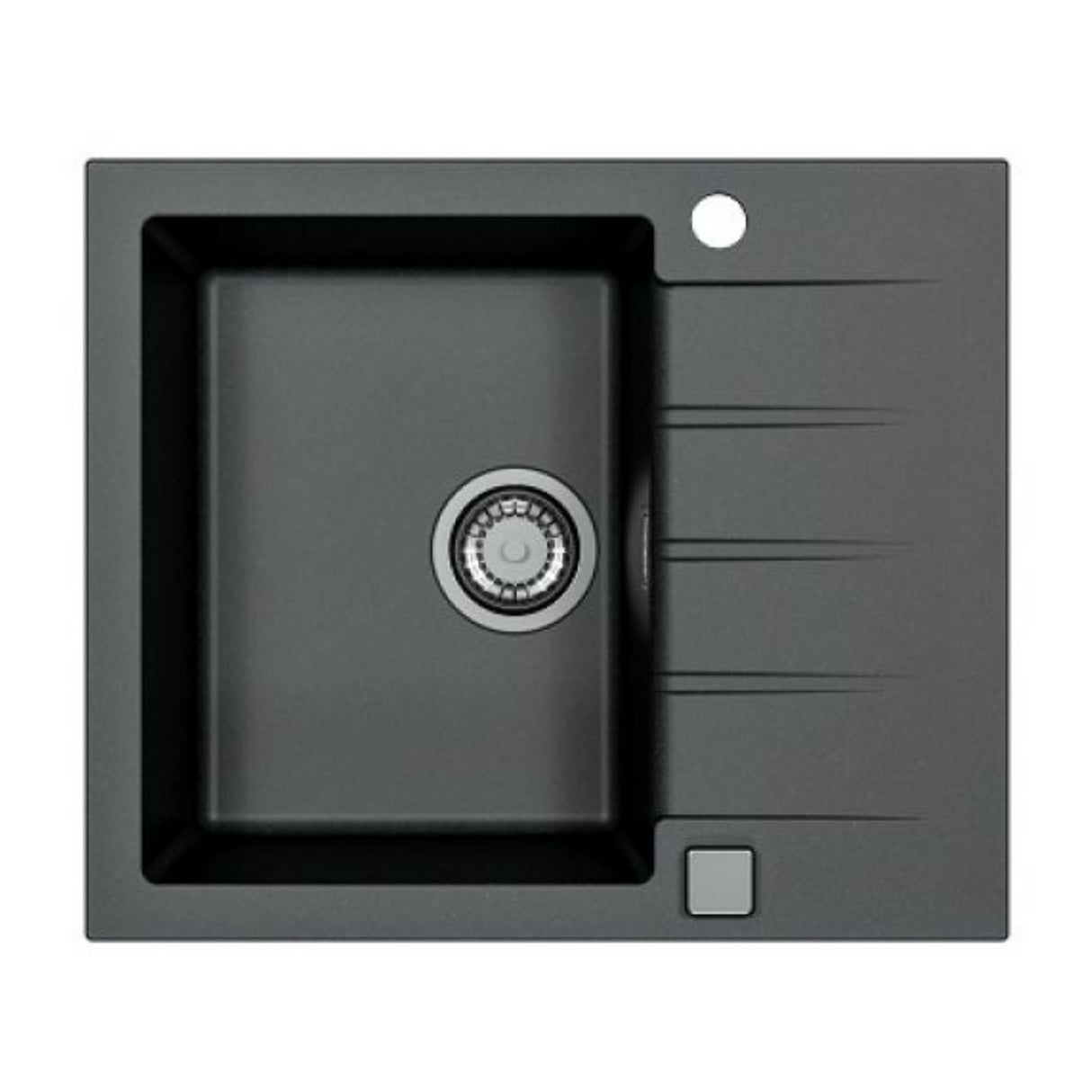 Alveus Cadit 10 Inset Sink for 450mm Cabinet in Single Bowl Single Drainer Carbon