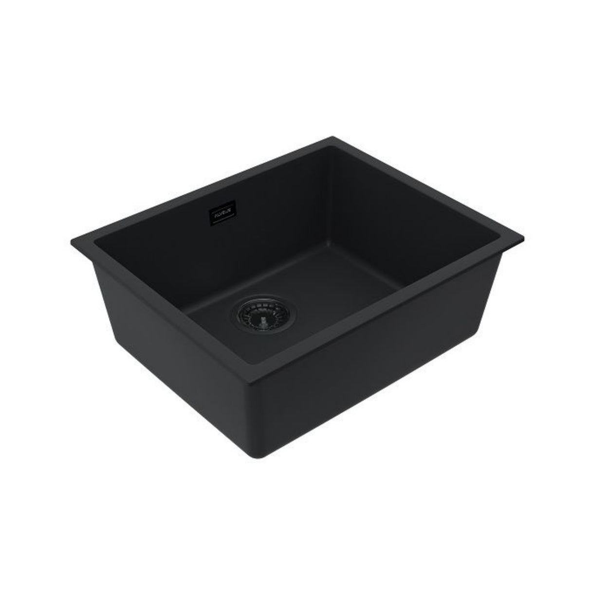 Alveus Omni 30 Undermount Sink for 600mm Cabinet in Single Bowl Carbon Side View