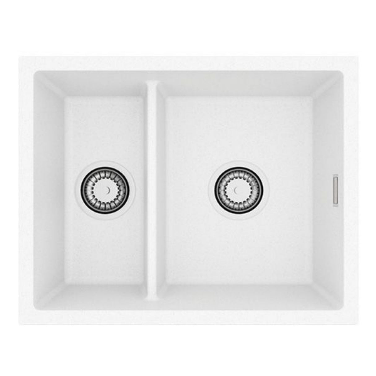 Alveus Omni 50 Undermount Sink for 600mm Cabinet in Single Bowl Single Drainer Arctic