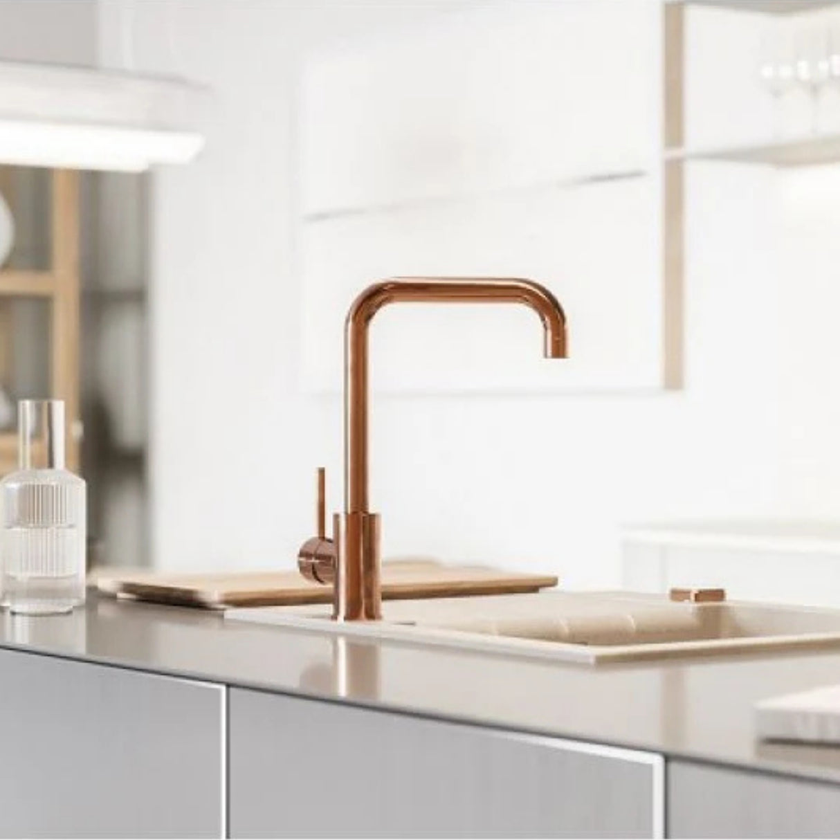Alveus Oz Monarch Kitchen Mixer Tap with Single Lever in Copper Life Style