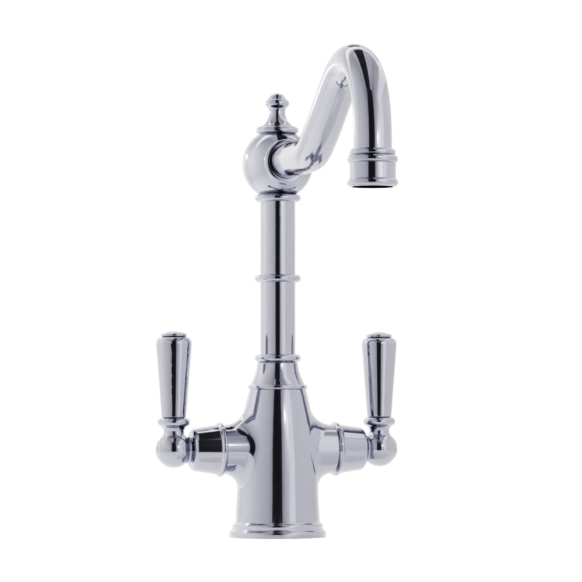 Bidbury & Co. Bickton Monobloc Kitchen Mixer Tap with Twin Lever Metal Handles