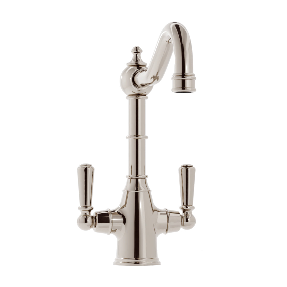 Bidbury & Co. Bickton Monobloc Kitchen Mixer Tap with Twin Lever Metal Handles