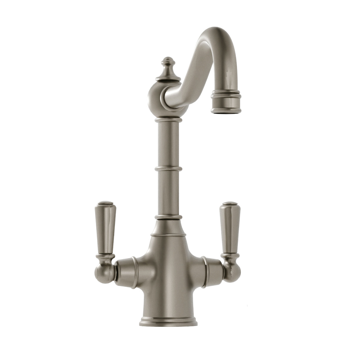 Bidbury & Co. Bickton Monobloc Kitchen Mixer Tap with Twin Lever Metal Handles