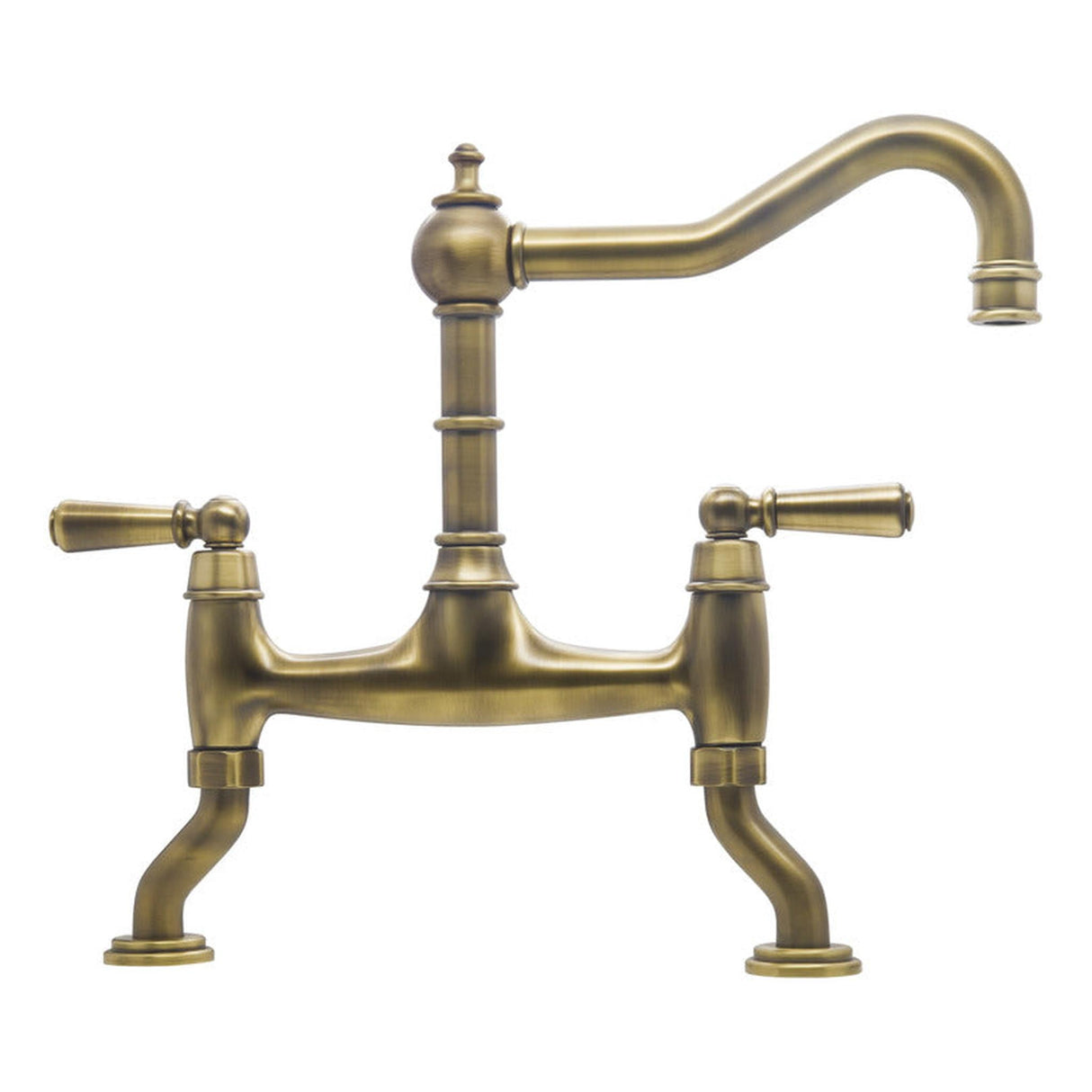 Bidbury & Co. Henbury Country Style Spout With Traditional Bridge Tap Patinated Brass 57866630 1