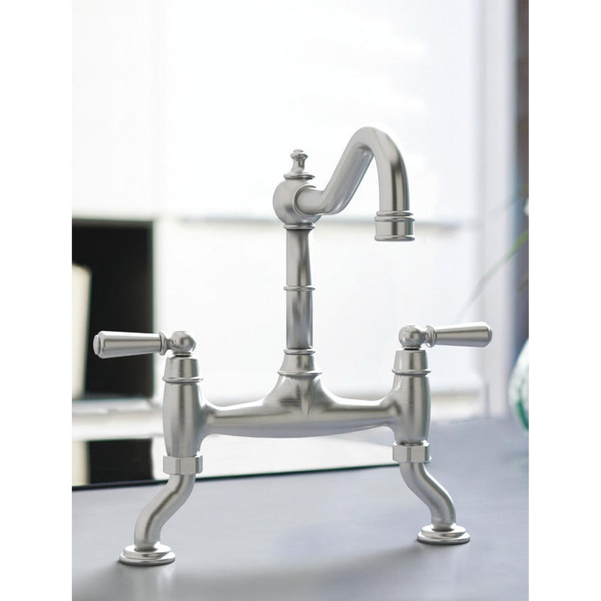 Bidbury & Co. Henbury Country Style Spout With Traditional Bridge Tap Pewter 57866530 1