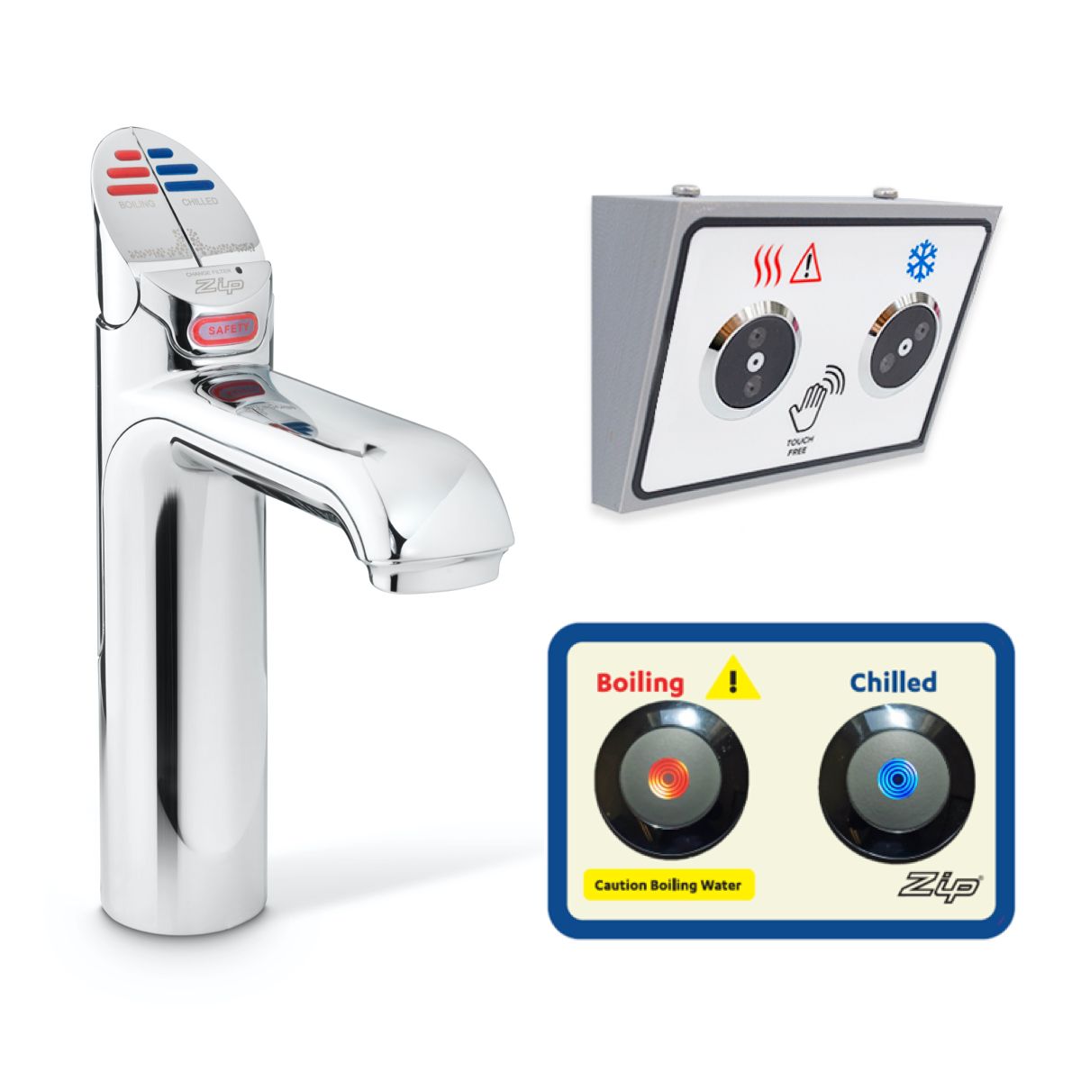 Zip Water HydroTap G5 Classic Accessible, Boiling & Chilled Water Kitchen Tap in Bright Chrome