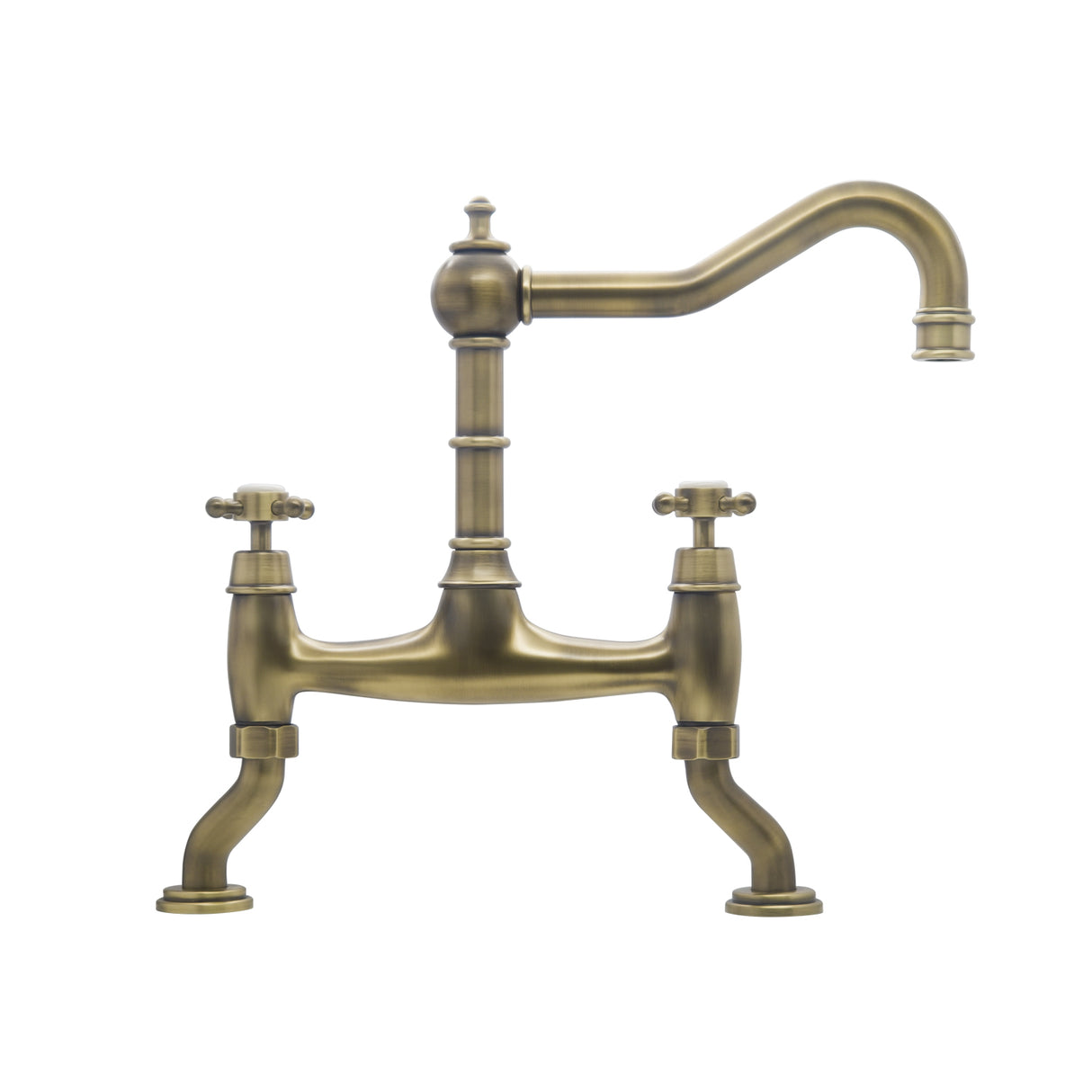 Bidbury & Co. Fairford Bridge Kitchen Tap with Crosshead Handles & Traditional Aesthetic