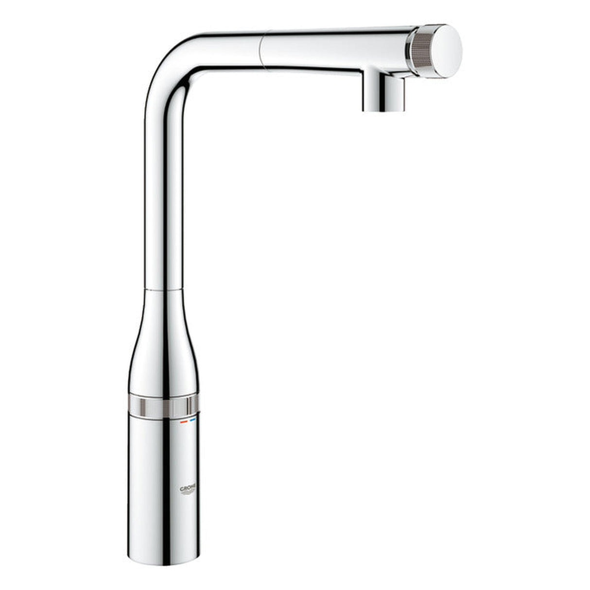 Grohe Essence L-Spout Tap  SmartControl with Pull Out Spray in Polished Chrome - Right View