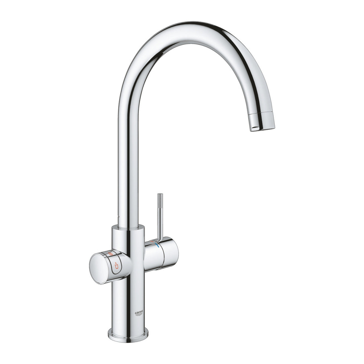 Grohe Red Duo C-Spout Tap Chrome