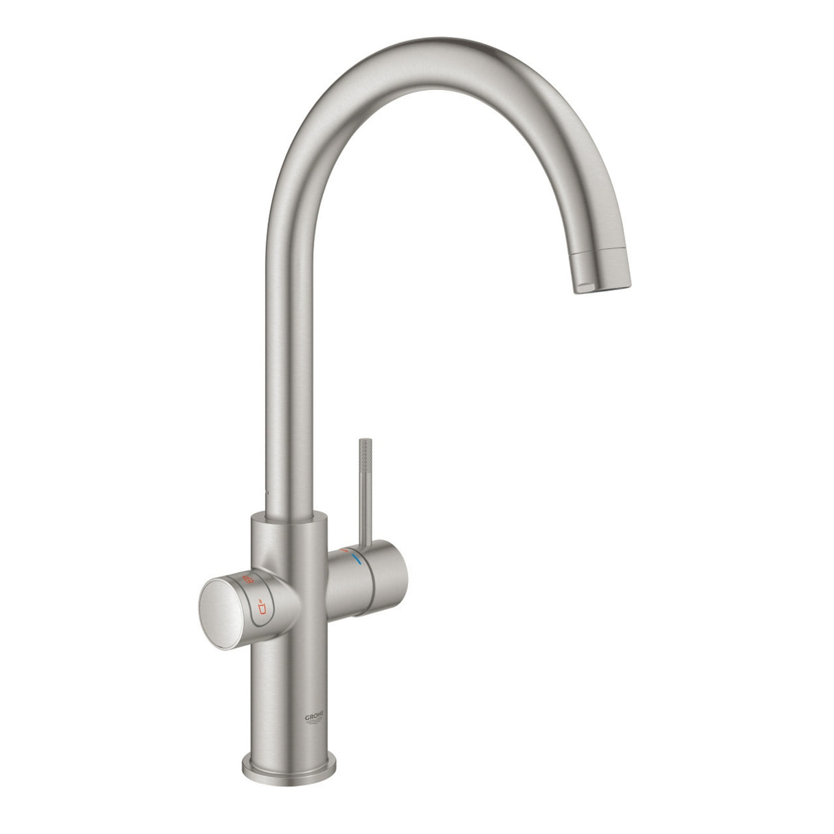 Grohe Red Duo C-Spout Tap Super Steel