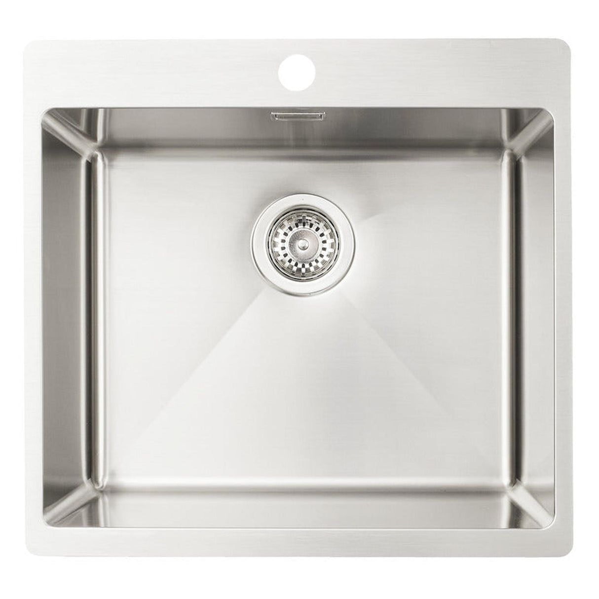 Häfele Lido Inset Mount Single Bowl Kitchen Sink For 500mm Cabinet in Stainless Steel Satin 56782310