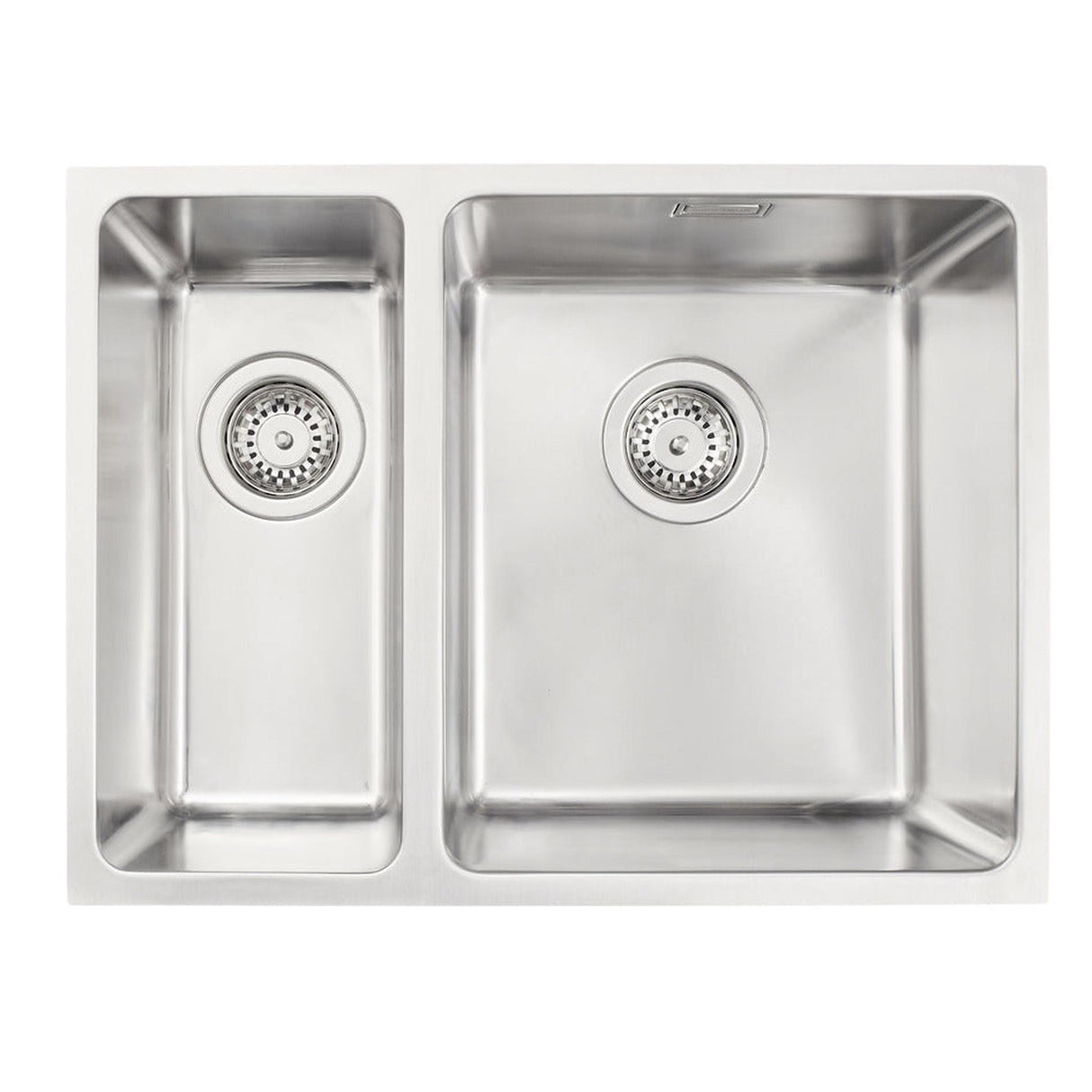 Häfele Lido Undermount One And Half Bowl Kitchen Sink For 600mm Cabinet in Stainless Steel Satin 56782220