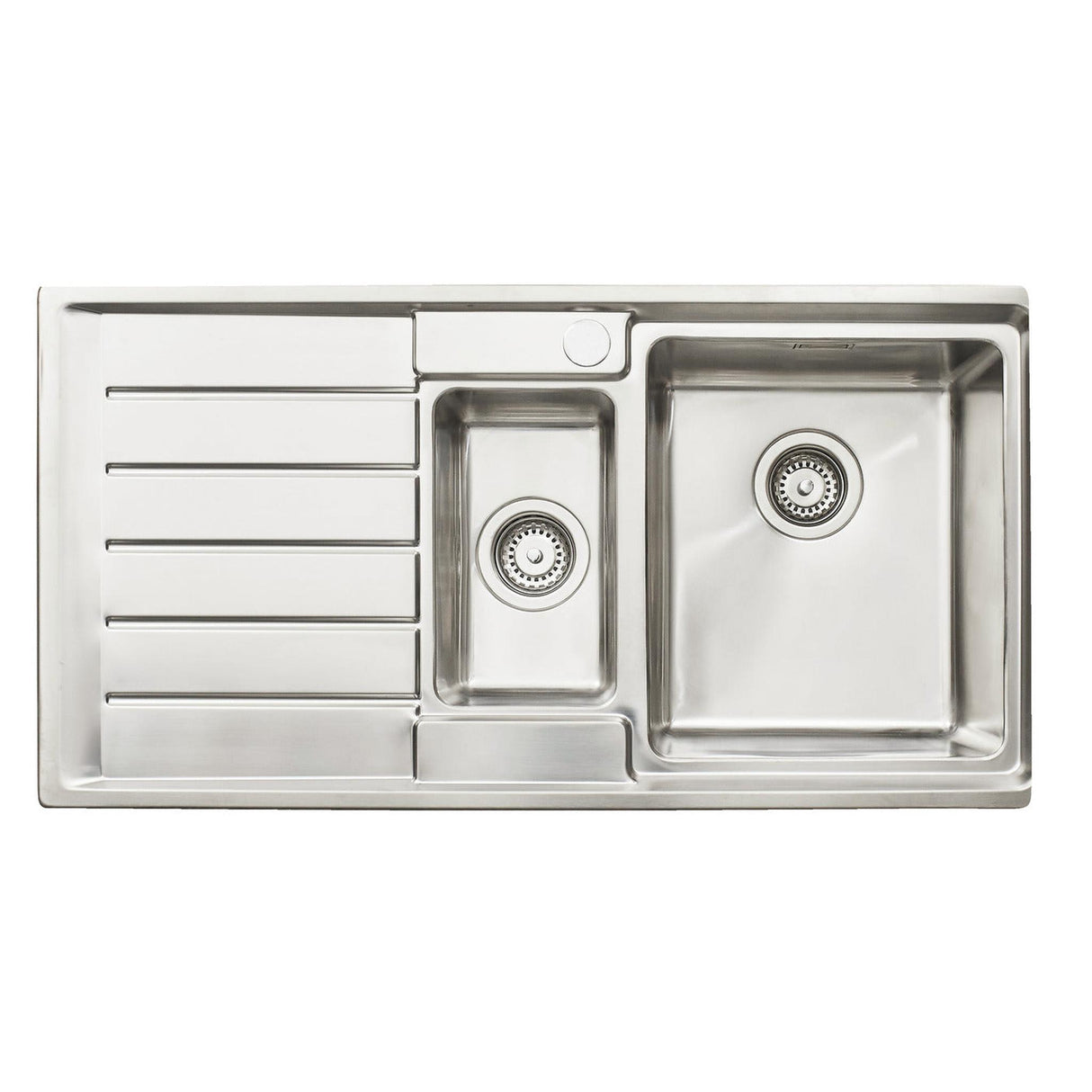 Häfele Veneto Inset Mount One and Half Bowl with Drainer Kitchen Sink For 600mm Cabinet in Stainless Steel 56782142