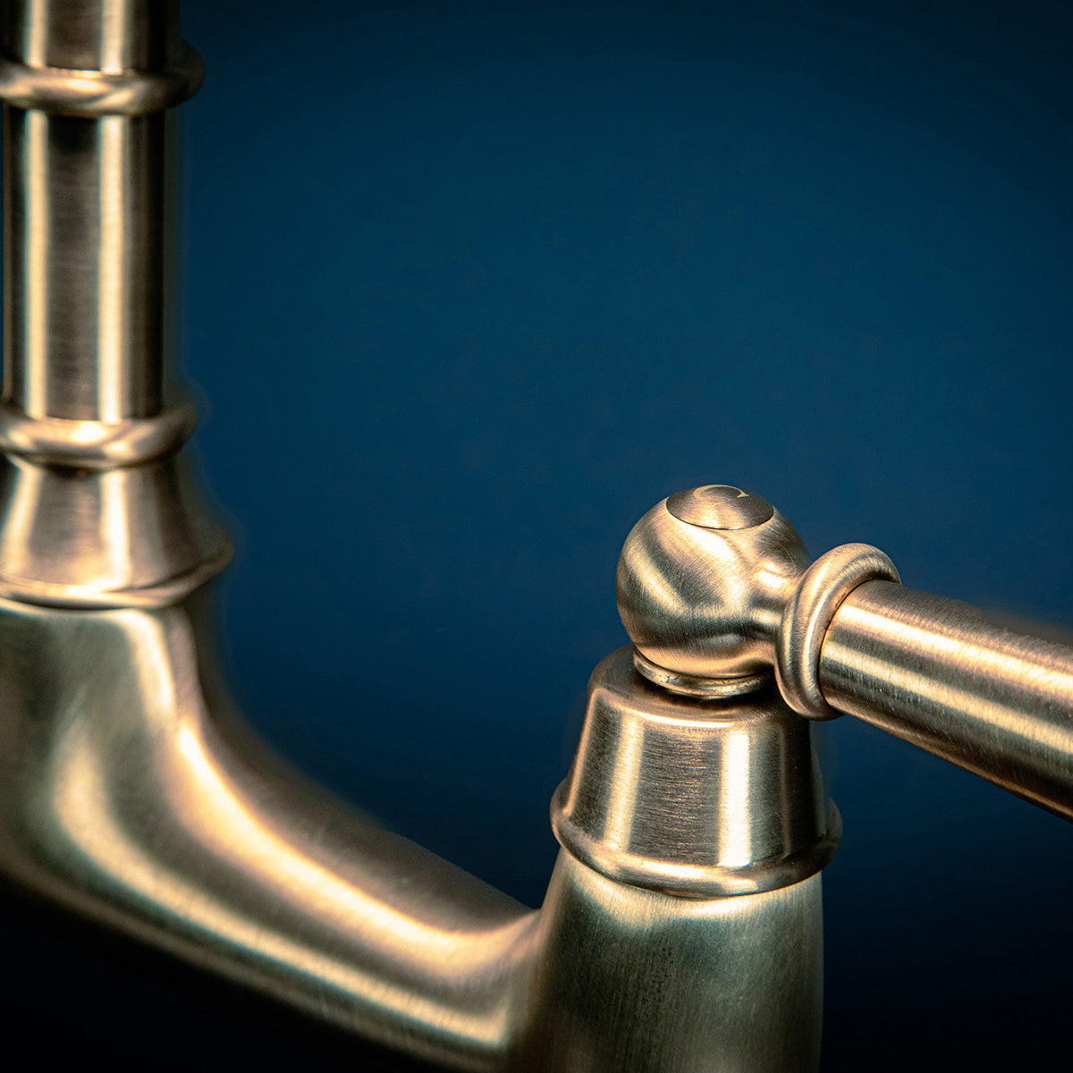 Bidbury & Co. Henbury Bridge Kitchen Mixer Tap with Lever Handles & Ornate Regal Design