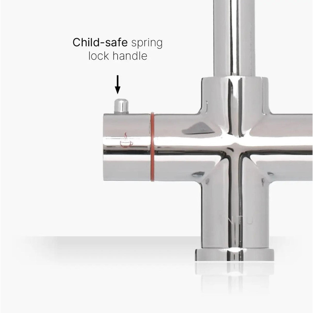 INTU 4OUR 4 in 1 Instant Boiling Water Kitchen Tap in Chrome With Swan Neck and Nexus Tank-The Tap Collection