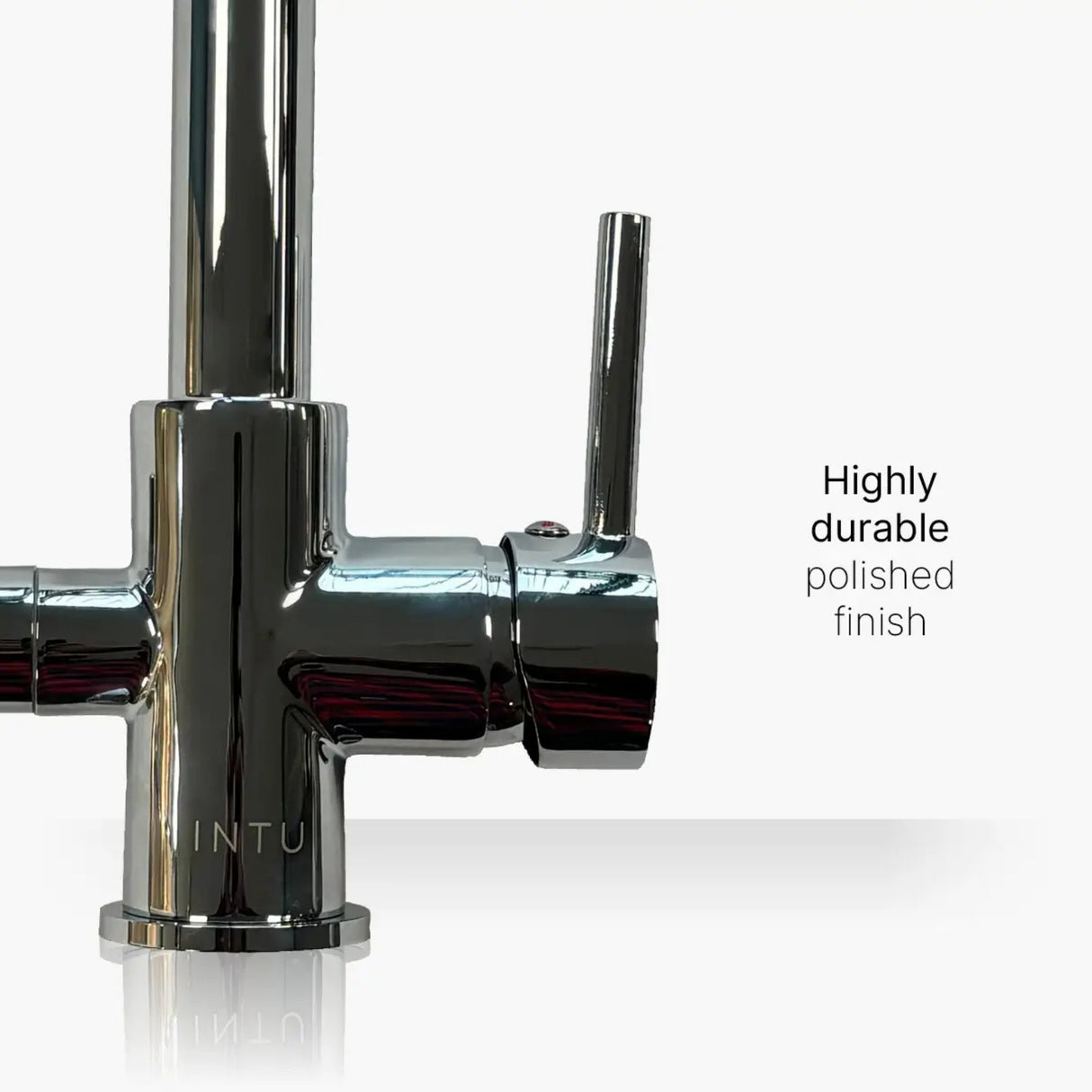 INTU Fusion 3 in 1 Filtered Cold Water Kitchen Tap in Gunmetal Handle