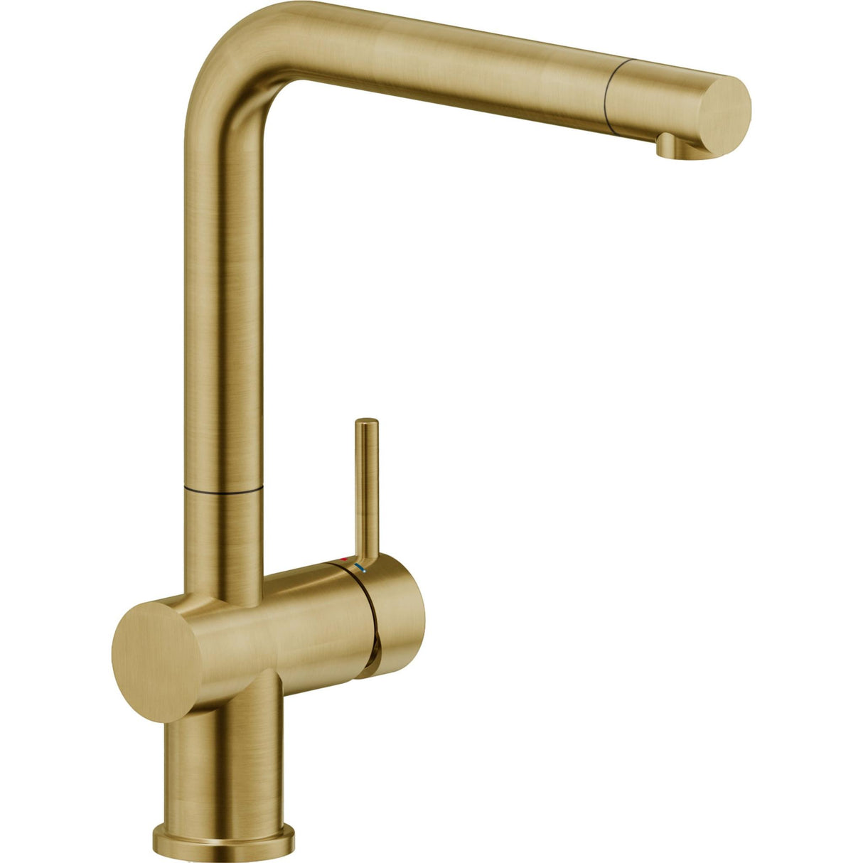 Nobili Live L Spout Kitchen Tap in Brushed Gold-The Tap Collection