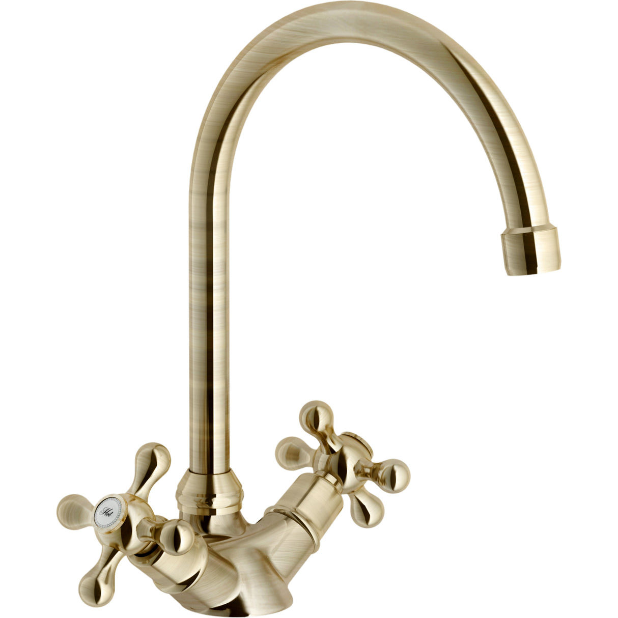 Nobili Grazia Traditional Style Kitchen Tap in Brushed Bronze-The Tap Collection