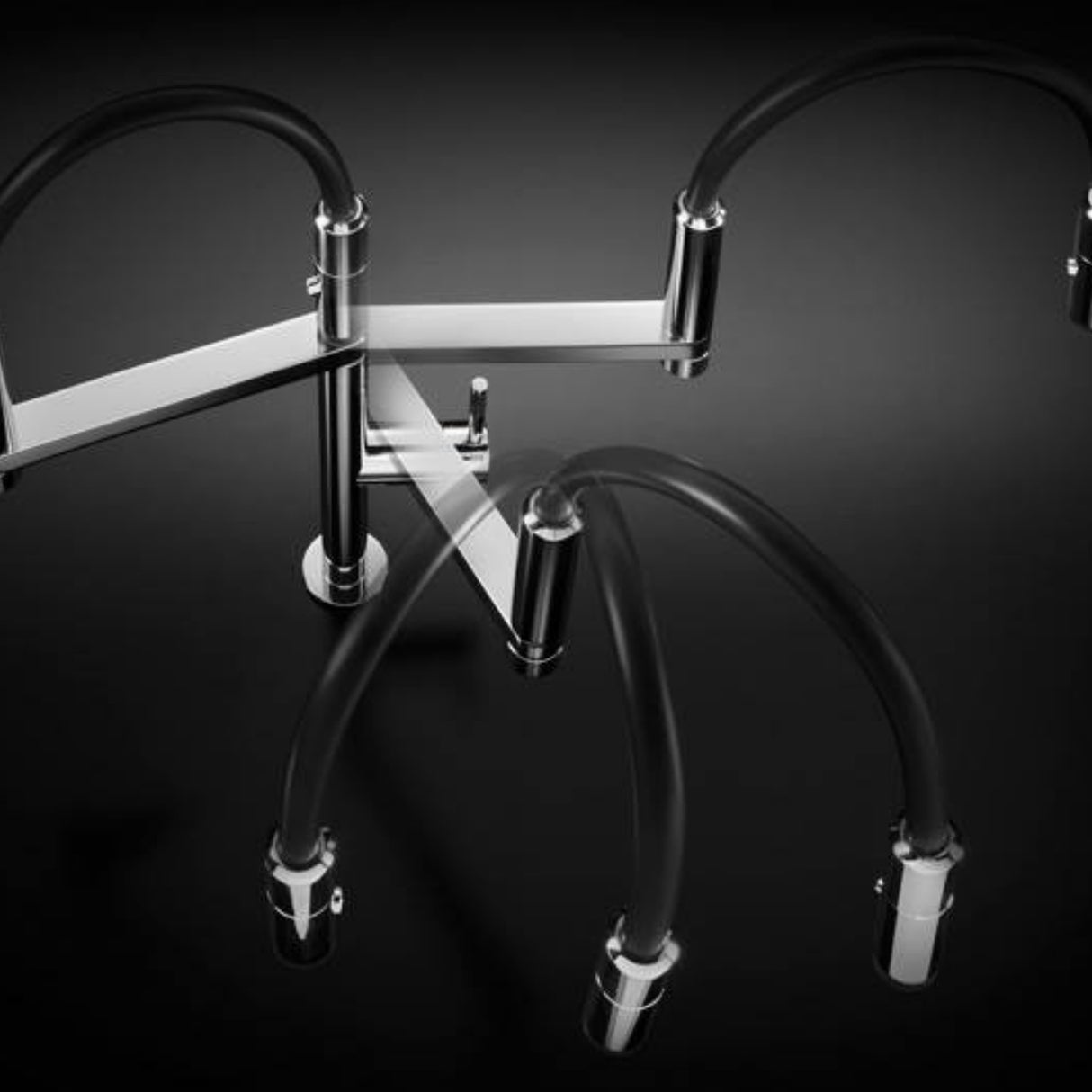 Nobili Move Semi-Pro Pull Out Kitchen Tap in Matt Black Life Style