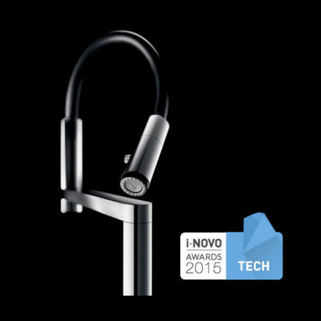 Nobili Move Semi-Pro Pull Out Kitchen Tap in Matt Black Life Style