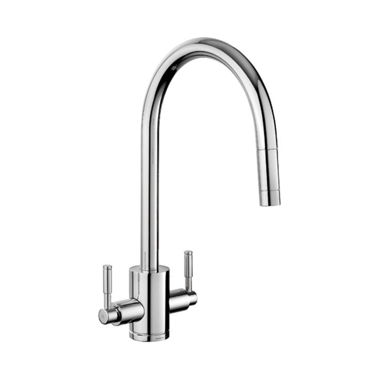 Rangemaster Aquatrend Pull Out Spray Mixer Tap With Dual Lever in Stainless steel TRE1POCM