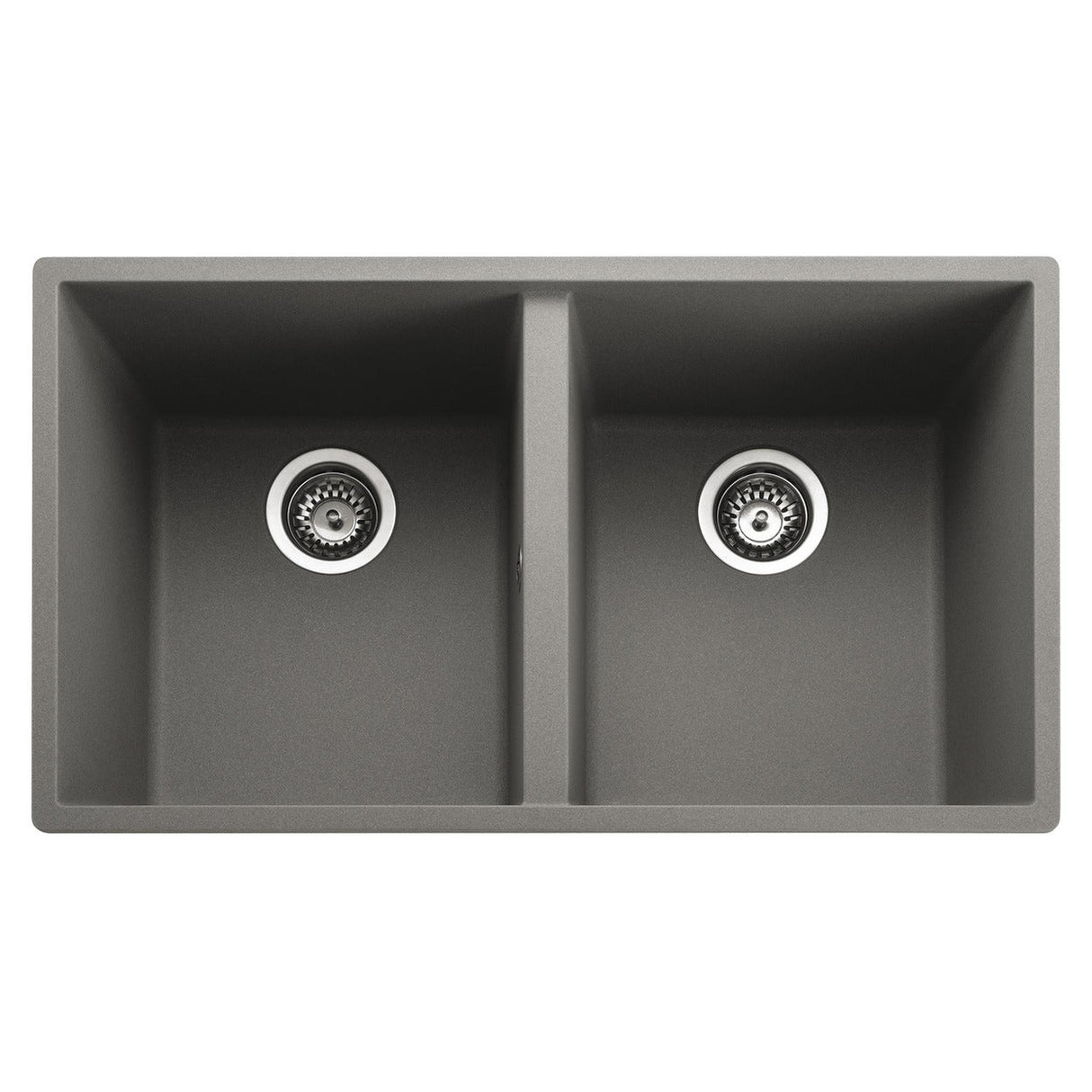 Rangemaster Oridian Undermount ConcreteDouble Bowl Kitchen Sink For 800mm Cabinet in Granite 57901191