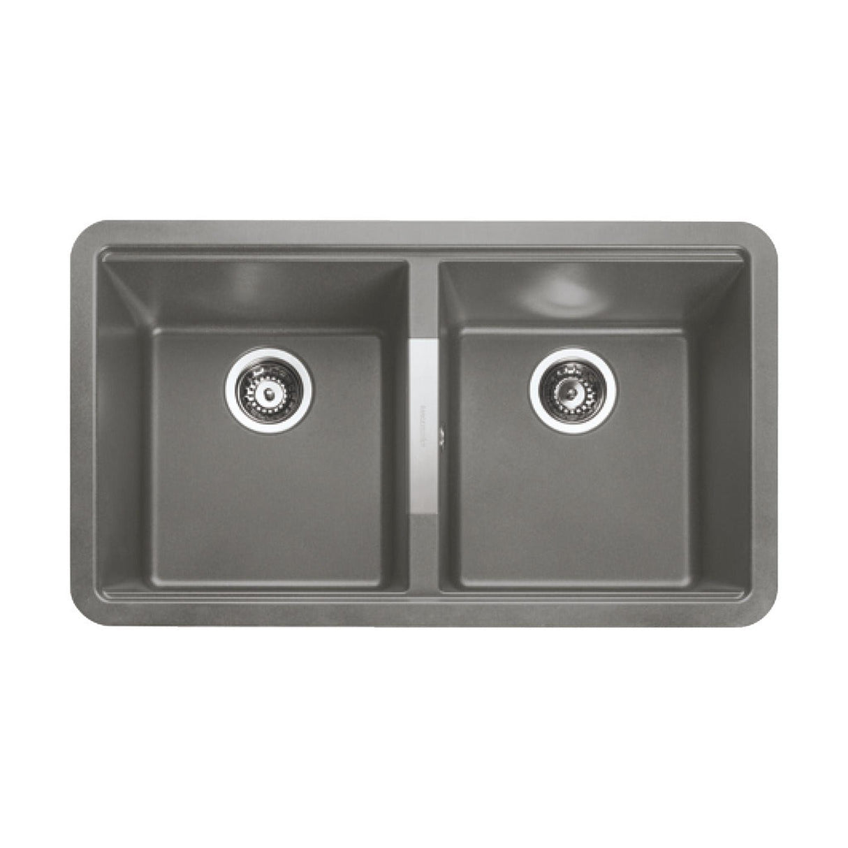 Rangemaster Paragon Undermount Double Bowl Kitchen Sink For 900mm Cabinet in Granite Dove Grey 56557501