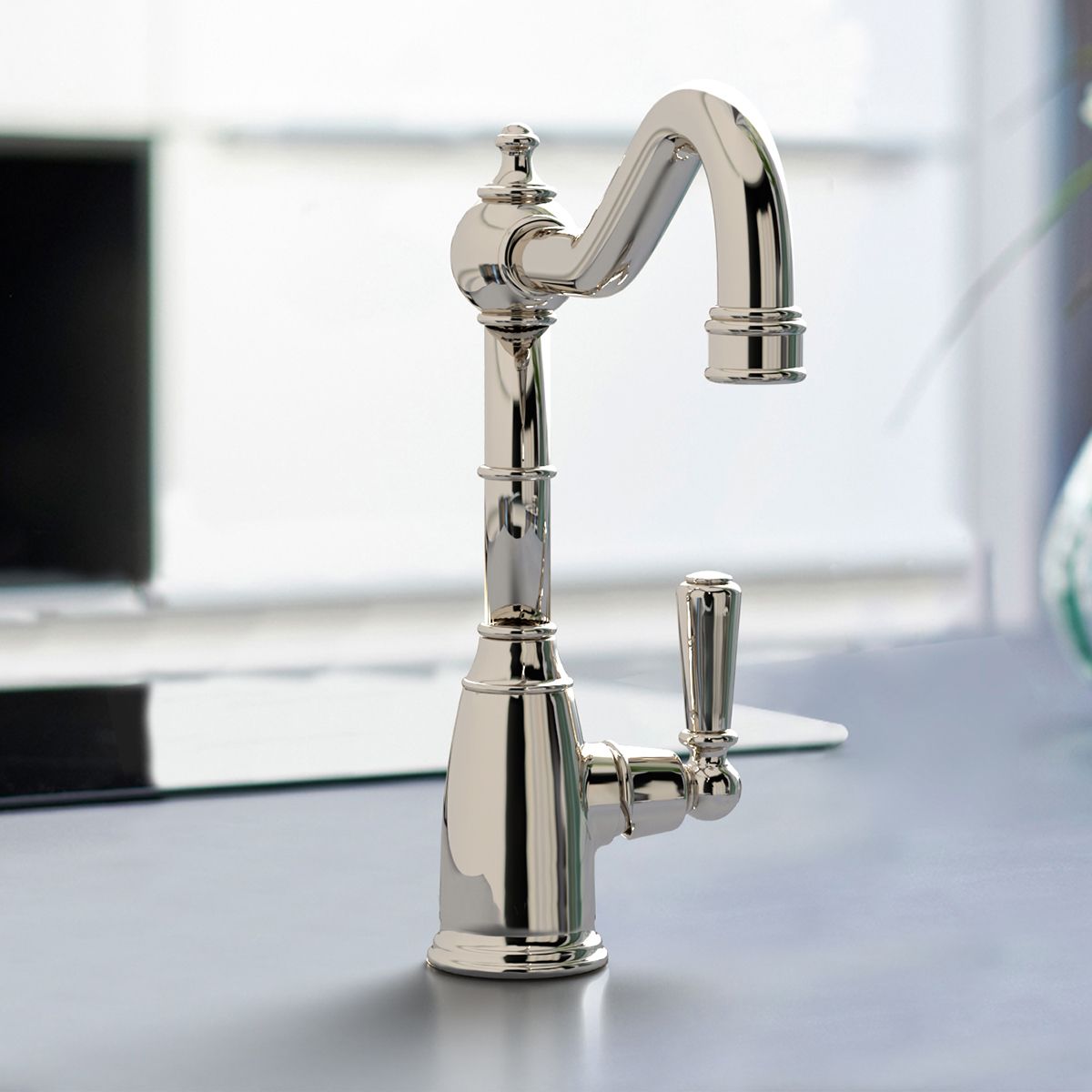 Bidbury & Co. Stanton Kitchen Mixer Tap with Single Lever Control & Timeless Traditional Design