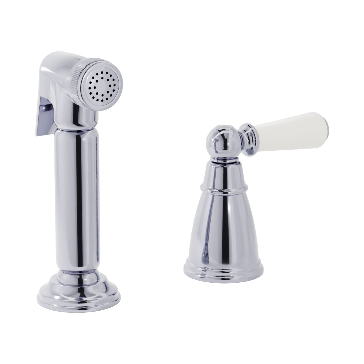 Bidbury & Co. Taynton Independent Pull Out Spray With Porcelain Lever Handle