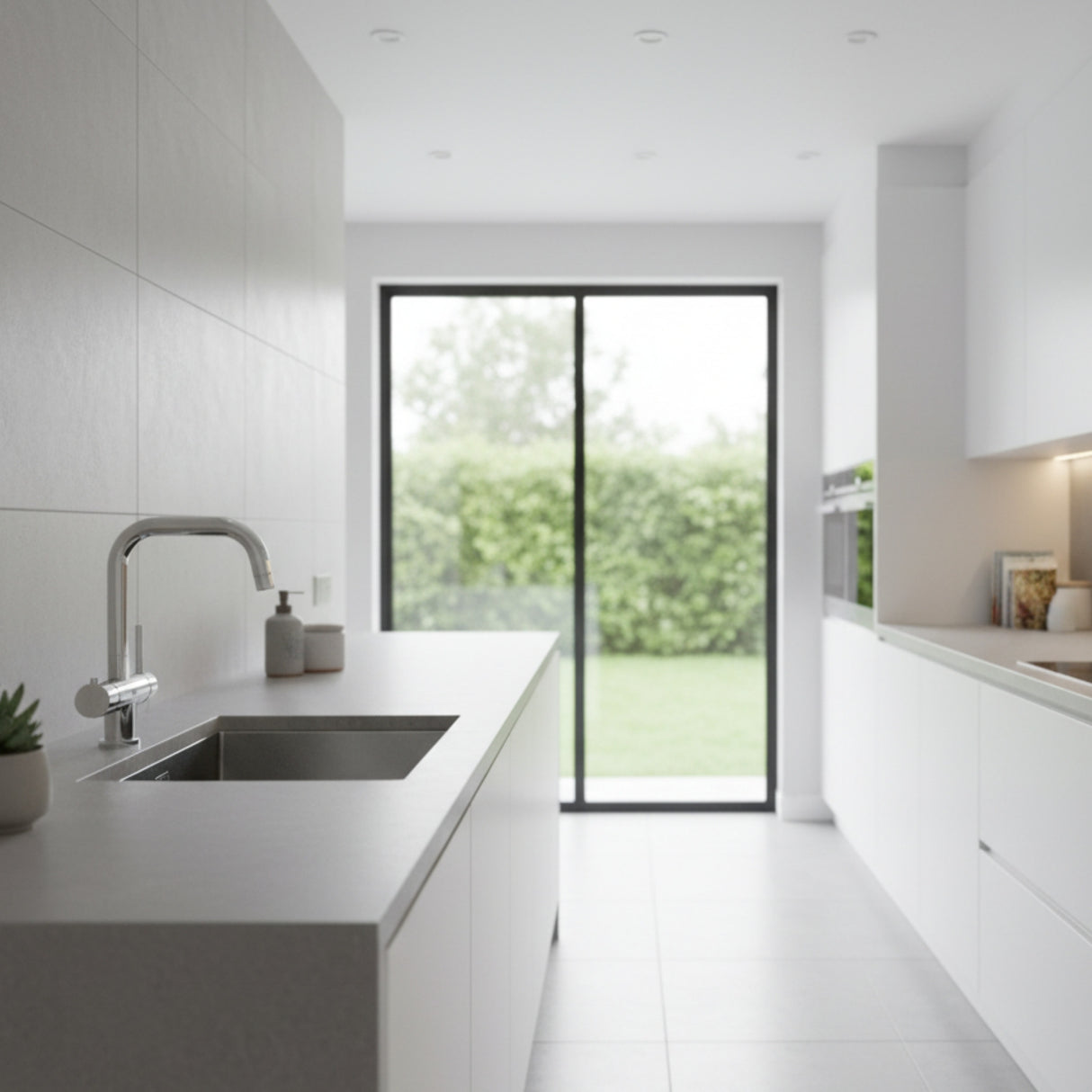 Triflow Concepts 3 in 1 Instant Boiling Water Kitchen Tap with Safety Lock Chrome Life Style