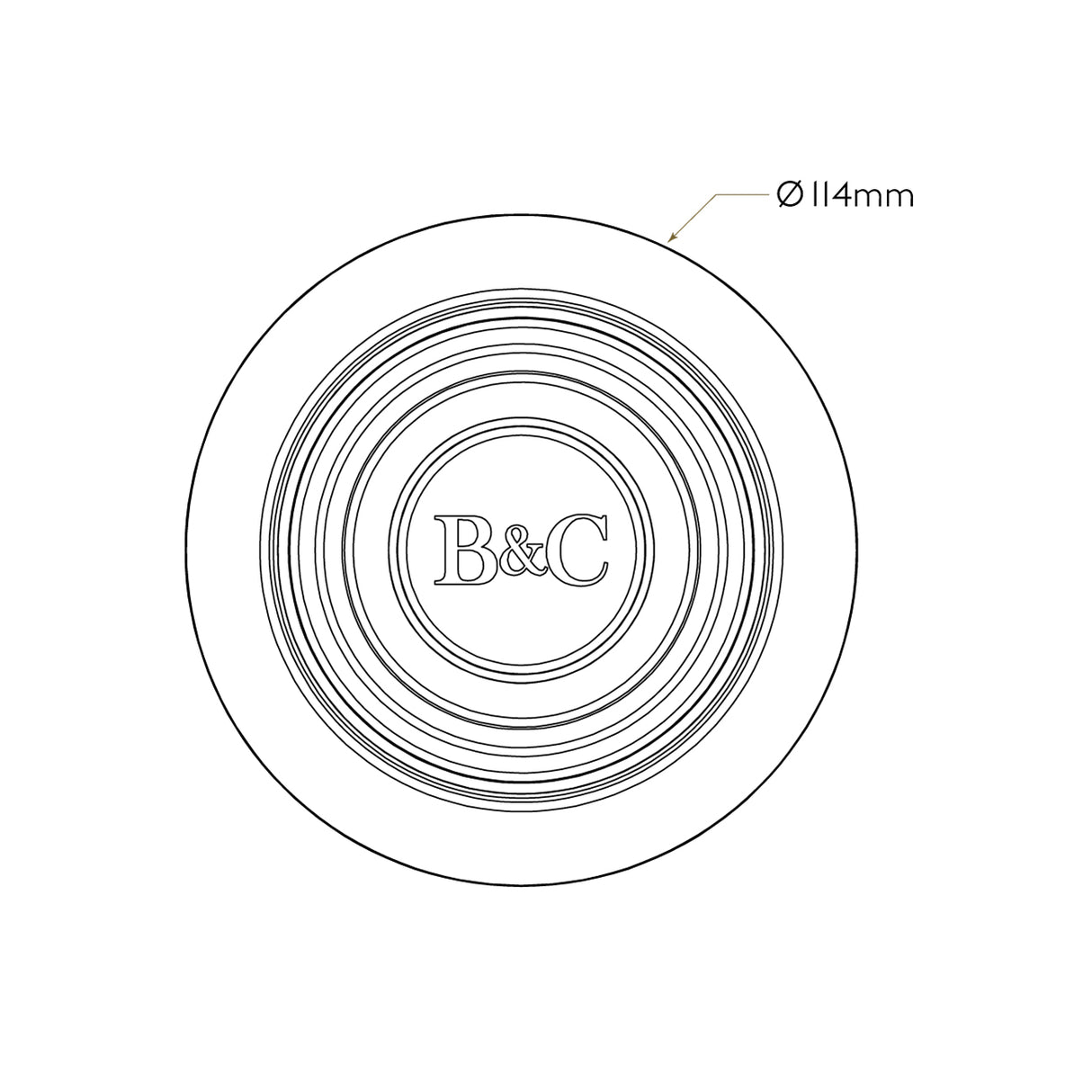 Bidbury & Co. Luxury Chrome Waste Adapter