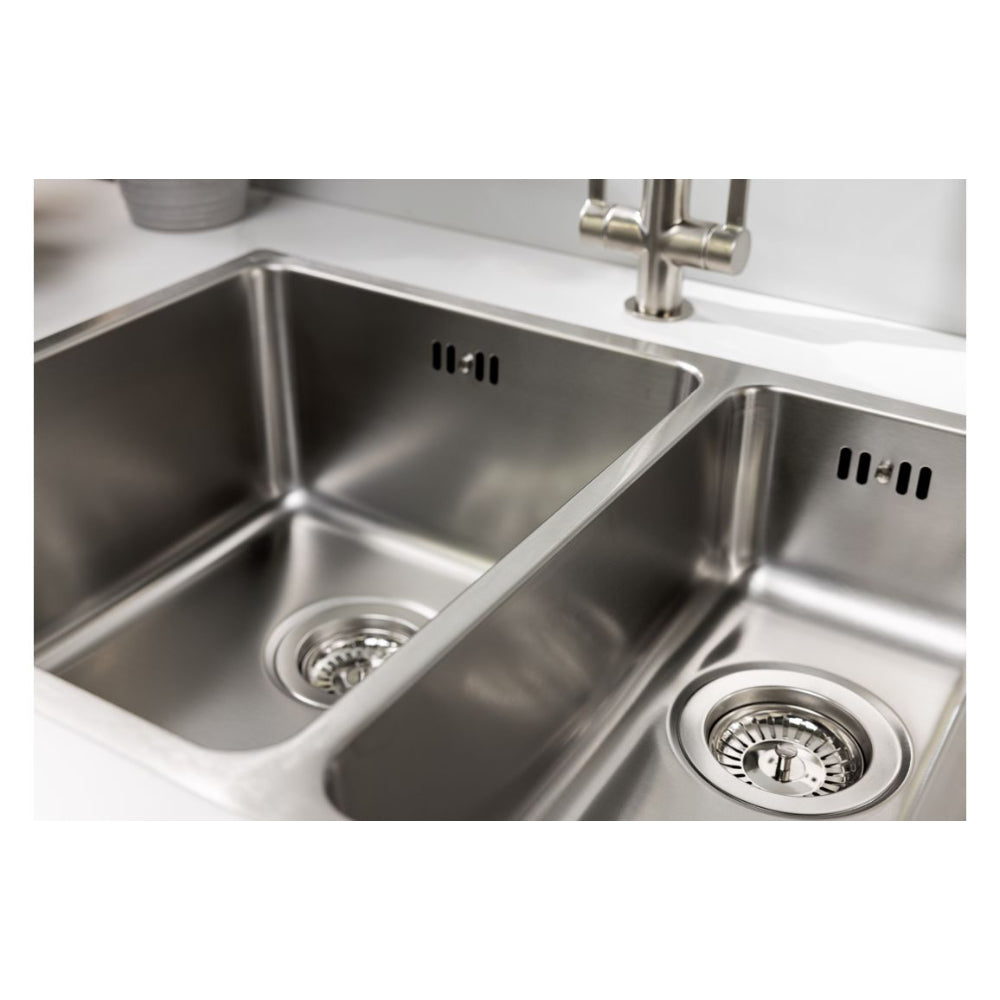 Abode Matrix R25 1.5 Bowl Premium Stainless Steel Inset/Undermount Kitchen Sink