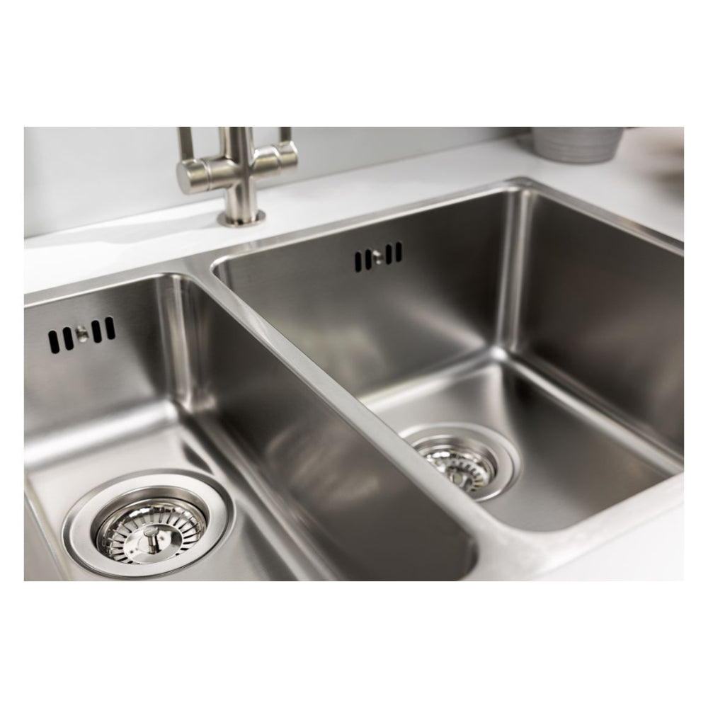 Abode Matrix R25 1.5 Bowl Premium Stainless Steel Inset/Undermount Kitchen Sink