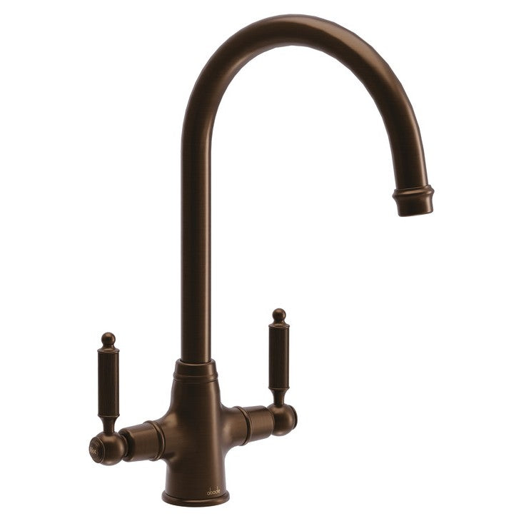 Abode Ornate Dual Lever C-Spout Kitchen Mixer Tap