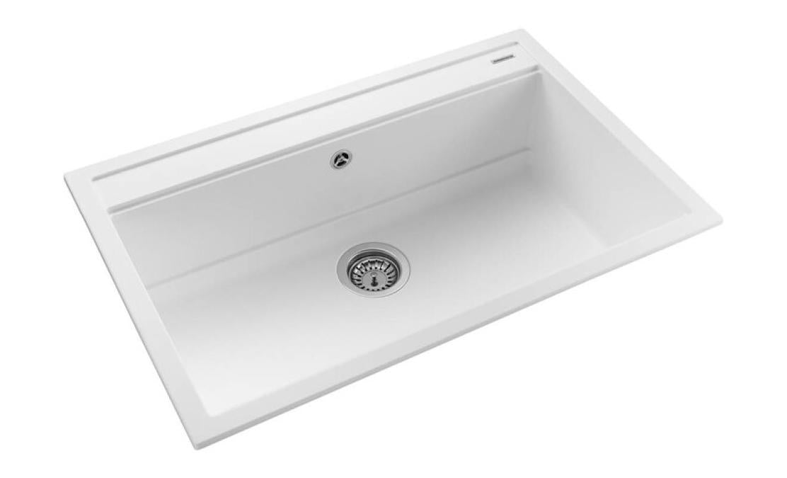 Rangemaster Prato Inset Mount Single Bowl Granite Kitchen Sink